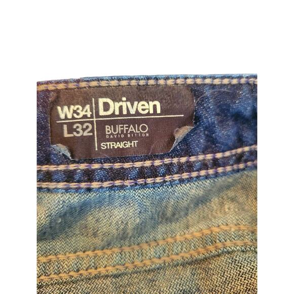 Buffalo David Bitton Driven Basic Straight Men's Jeans Sz W34 L32 - Picture 4 of 7